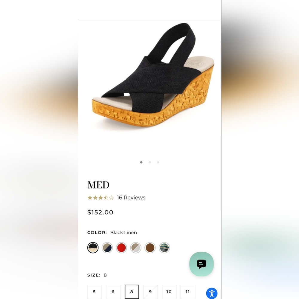Charleston Shoe Company MED Cork Wedge Sandal